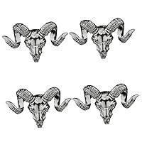 BESTOYARD 4pcs Brooch Christmas Gift Christmas Presents Suit Accessory Elegant Dress Accessory Vintage Hat Animal Hats Retro Tie Pin Hats Sheep Pin Safety Pin for Clothes Costume Jewelry Man