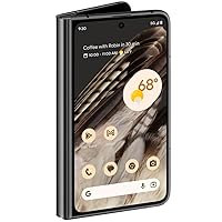 Google Pixel Fold - Unlocked Android 5G Smartphone with Telephoto Lens and Ultrawide Lens - Foldable Display - 24-Hour Battery - Obsidian - 512 GB (Renewed)
