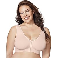 Just My Size Womens Pure Comfort Front Close Seamless Bra