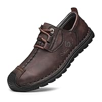 Men's Leather Casual Shoes Fashion Sneakers Driving Loafers Walking Shoes for Men