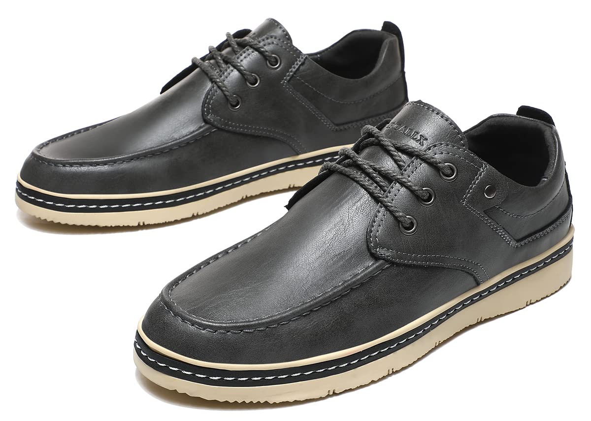 ZhaaDee Men's Casual Plain Toe Oxfords Shoes Classic Business Dress Shoes