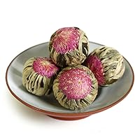 12Pcs Blooming Tea Flowers Balls Green Tea Ball Blooming Flower Tea Artistic - Individually Sealed Fresh Natural Gift Set Pack