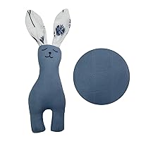 Cute Rabbit Snuggle Toy for Infant Toddlers Boy Girl Baby Soft Sleeping Soothe Appease Teething Chewing Toy Photo Props