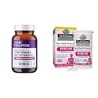 New Chapter Women's Multivitamin 40 Plus for Energy, Healthy Aging + Immune & Garden of Life, Dr. Formulated Women's Probiotics Once Daily, 16 Strains, 50 Billion, 30 Count