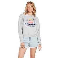 Volcom Women's Regular Truly Stokin Crew Fleece Sweatshirt