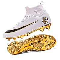 Men's Women's Soccer Shoes Boys Gold-Soled Spikes Football Shoes Student Grass Training Shoes Outdoor Football Boots Unisex