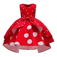 IMEKIS Girls Mouse Costume Halloween Polka Dots Dress Headband Cosplay Party Birthday Outfit for Cake Smash Photo Shoot 1-11T