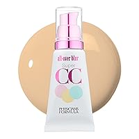 Physicians Formula Super CC+ Cream Foundation, Light Medium, Dermatologist Approved, Color-Correction and Care All-Over Blur CC Cream