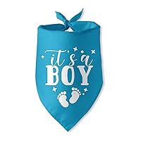 It's a Boy Gender Reveal Dog Bandana Baby Announcement Dog Bandanas Puppy Bandana Blue Dog Bandana Photo Prop Pet Scarf Accessories for Pet Dog Lovers Gifts