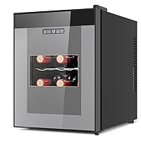 12 Bottle Wine Cooler Refrigerator |Thermoelectric Wine Fridge with Window Glass Door | Freestanding Wine chiller for Home Bar, Small Kitchen, Apartment, Condo, Cottage, RV | Gray