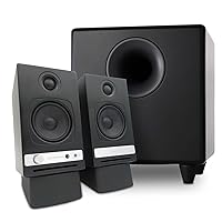 Audioengine HD3 Black Home Music System with S8 Black Subwoofer and DS1 Stands