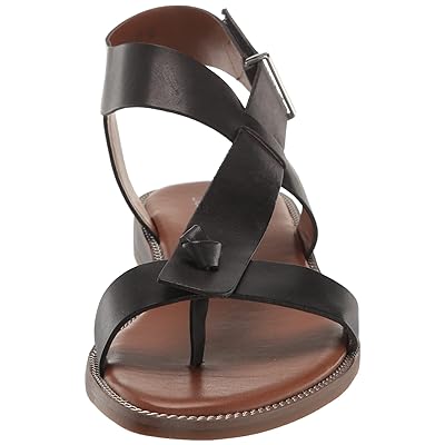 Franco Sarto Kimbra Womens Leather Ankle Strap Flat Sandals