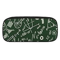Math and Physical Formules PU Leather Pencil Case Durable Pencil Bag Large Capacity Storage Pen Pouch