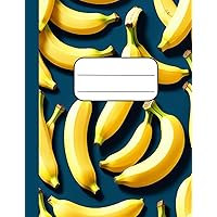 Composition Notebooks for college or school with banana fruits cover: 7.5 x 9.75 inches 140 pages with ruled Composition Notebooks for college or school with banana fruits cover: 7.5 x 9.75 inches 140 pages with ruled Paperback