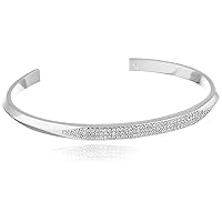 Kate Spade New York Raise The Bar Pave Cuff Clear/Silver One Size