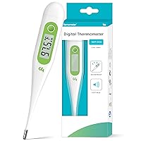 Thermometer for Adults, Oral Thermometer for Fever, Medical Thermometer with Fever Alert, Memory Recall, C/F Switchable, Rectum Armpit Reading Thermometer for Baby Kids and Adults