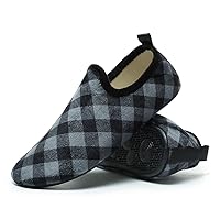 Lightweight House Slippers Slip On Home Sock Shoes for Womens Mens