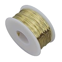 16 Ga Round Half Hard Yellow Brass Wire (1/4 Lb. - 34 Ft. Spool)