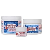 Egyptian Magic All Purpose Skin Cream Bundle - 3 items: 4 oz Jar + 1 oz Jar + .25 oz Jar