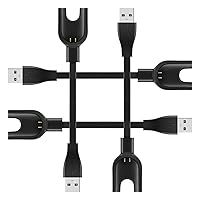 Charger Cable for Mi Band 3 USB Charging Xiaomi 3 Smartwatch, 4-Pack