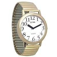 Ultima Low Vision Watch - White Dial-Unisex Model Number 57750/103H0103