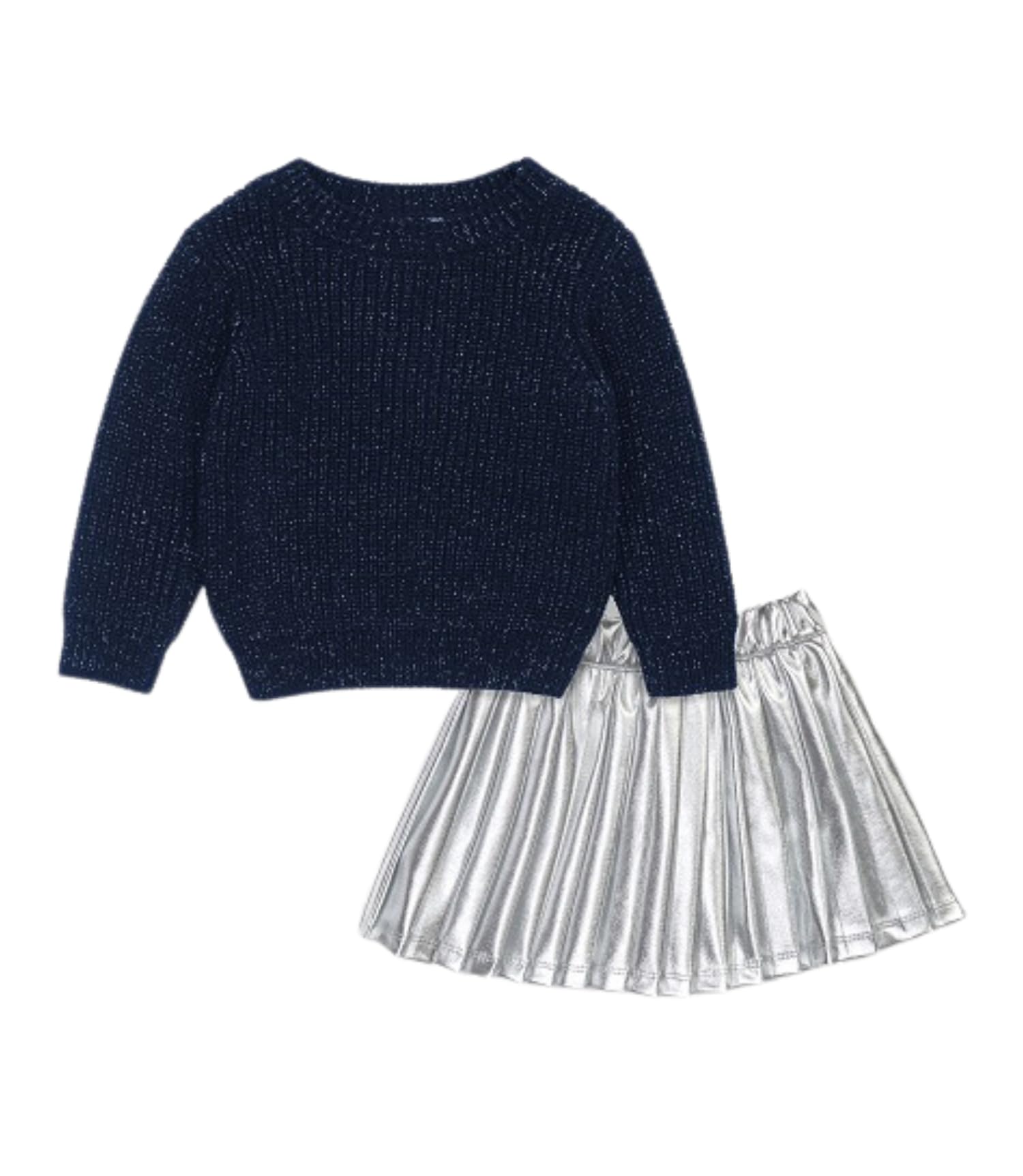 Splendid baby-girls Glitter Lame Sweater Skirt Set