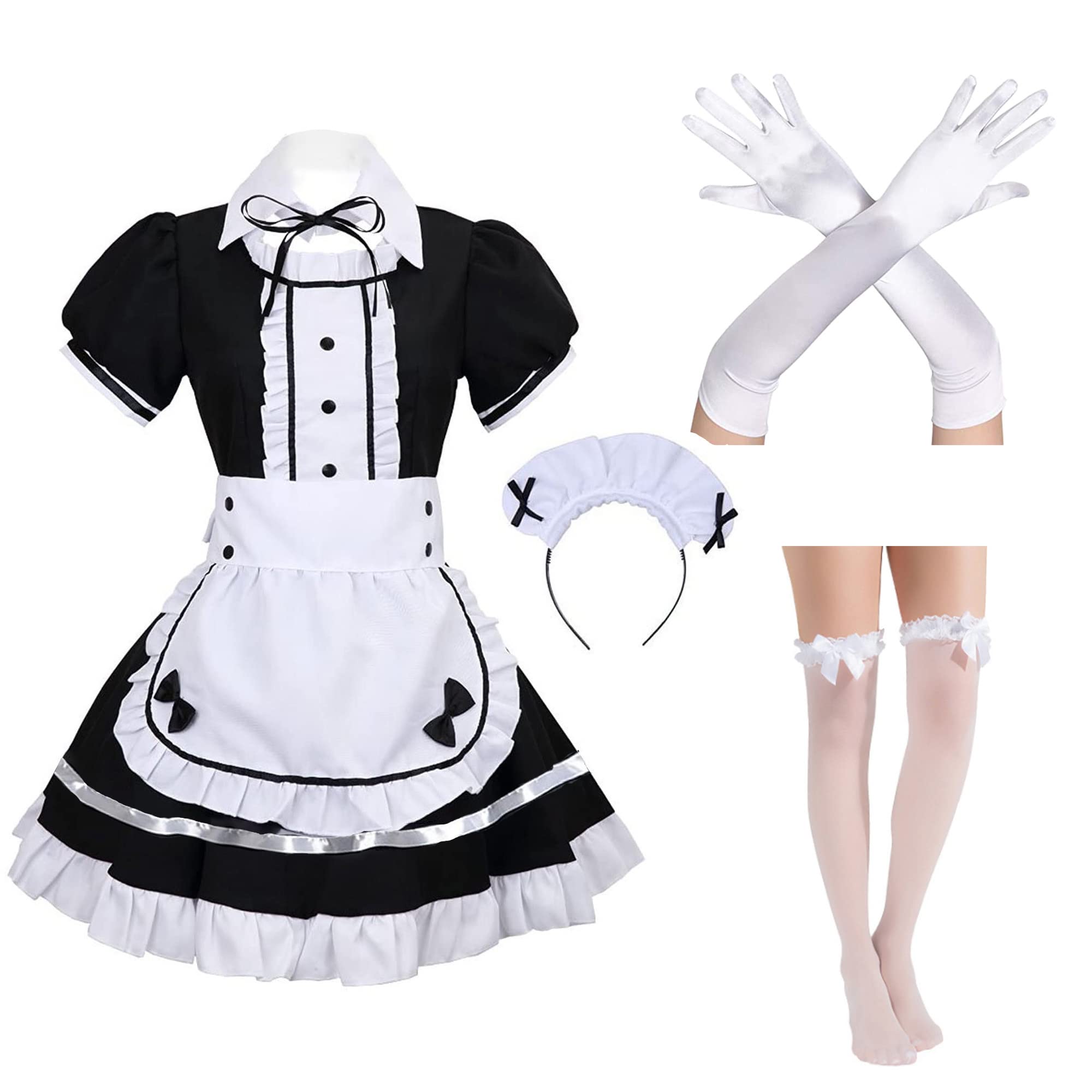 Mua Mimeng Cute Lolite Costume Japanese Classic Anime Akihabara Maid Outfit  Coseplay Maid Outfit Dress Set trên Amazon Mỹ chính hãng 2023 | Fado