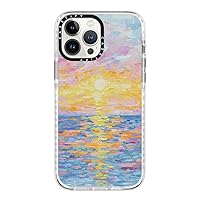 CASETiFY Impact Case for iPhone 13 Pro Max Compatible with Magsafe - Frosted Sunset - Clear Frost