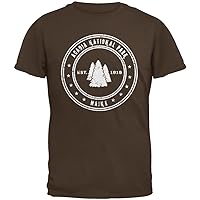 Acadia National Park Brown Adult T-Shirt - Large