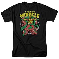 Mister Miracle T-Shirt - Superhero Adult Black Tee Shirt