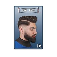AYTGBF Modern Barber Shop Salon Hair Cut for Men Poster Beauty Salon Poster (9) Canvas Painting Posters And Prints Wall Art Pictures for Living Room Bedroom Decor 08x12inch(20x30cm) Unframe-style