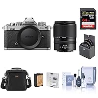 Nikon Z fc DX-Format Mirrorless Camera with NIKKOR 18-140mm f/3.5-6.3 VR Lens, Bundle with 64GB SD Card, Shoulder Bag, Extra Battery, Screen Protector, Filter Kit, Cleaning Kit