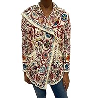 Johnny Was Bayou Short Hoodie - B59322-1 (Medium, Ivory)