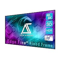 Akia Screens 125 inch Edge Free Fixed Frame Projector Screen 125