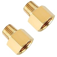 SUNGATOR 3/8 Inch Female to 1/4 Inch Male Reducer Adapter, NPT Brass Pipe Fittings Adapter, 1/4