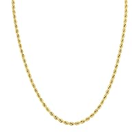 14K Yellow Gold Filled 3.3MM Rope Chain with Lobster Clasp