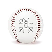 Tic Tac Toe Noughts and Crosses Board Personalized Baseball Practice Baseballs for Recreational Hitting Training Baseballs Memorial Gift