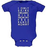 Old Glory Organic Milk Free Range Mommy Royal Soft Baby One Piece - 3-6 Months