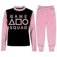 Girls Boys Game Squad Pyjamas Cosplay Children PJs 2 Piece Set Lounge Suit Top Bottom Pyjamas 2-13 Years