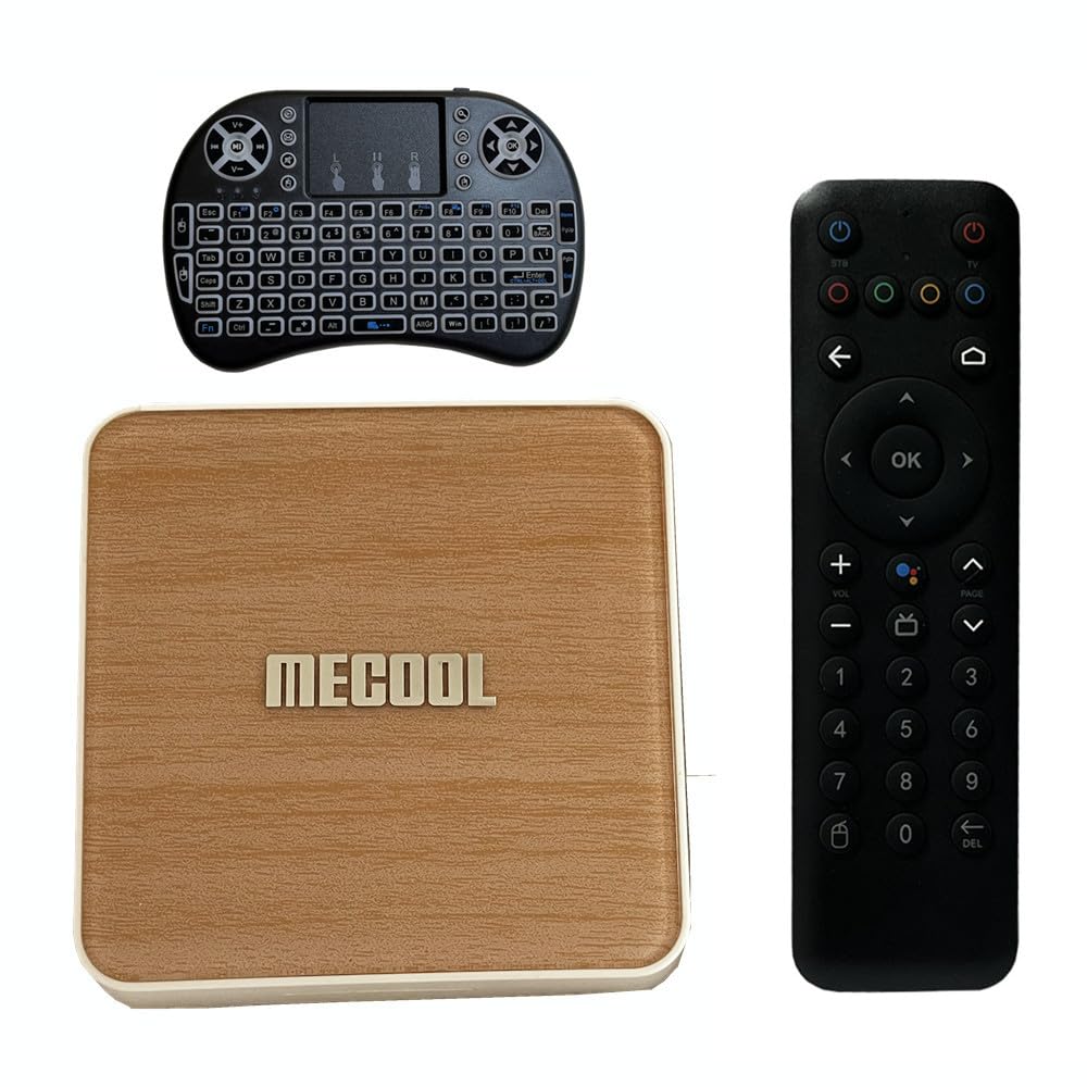 Android 10.0 TV Box,KM6 Deluxe ATV Amlogic S905X4 4GB RAM 64GB ROM Support 2.4G/5G WiFi 6 1000M LAN BT4.2 USB 3.0 AV1, H.265, 4K HDR Box with i8 Keyboard (English Version)