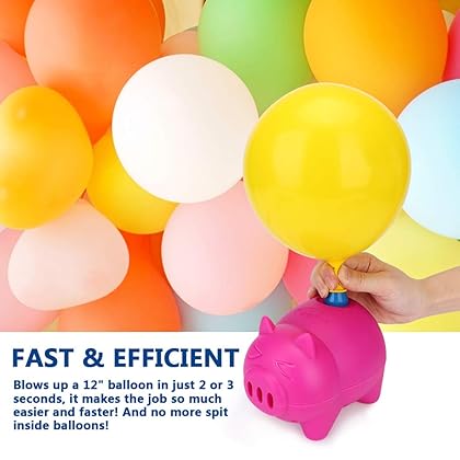 LIKEE Electric Balloon Pump Portable Balloon Inflator Air Blower with Balloon Arch &Garland Tools for Party Decoration