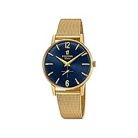 Festina Uhr Für Herren F20253/2 Outlet Gold Edelstahl Case SilberEdelstahl Band