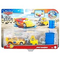 Disney Cars Toys Disney Cars Color Changers 2022 Cars On The Road Cruz Ramirez with Pitty