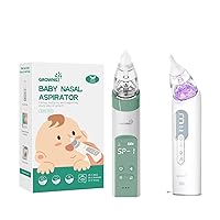 Nasal Aspirator for Baby Green with Upgrade Nasal Aspirator and 6 Pcs Food-Grade Silicone Tips