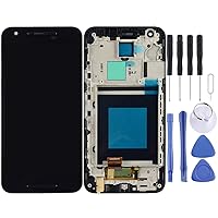 Cell Phone Replacement Parts LCD Screen and Digitizer Full Assembly with Frame for LG Nexus 5X H791 H790 (Black) Telephone Accessories (Color : Black)