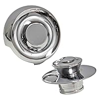 10551 Universal Tub Drain Trim Kit, Metal, Chrome Plated, 2-1/2 in L x 3 in W, for Use with Tub/Shower