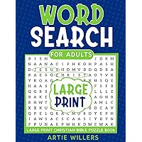 Word Search Book for Adults: Large Print Christian Bible Puzzle Book