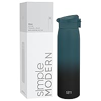 Simple Modern Insulated Thermos Travel Coffee Mug with Snap Flip Lid | Leakproof Reusable Stainless Steel Tumbler Cup | Gifts for Women Men Him Her | Kona Collection | 24oz | Moonlight