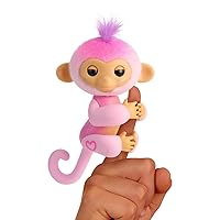 2023 New Interactive Baby Monkey Reacts to Touch – 70+ Sounds & Reactions – Harmony (Pink)