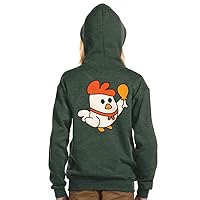 Funny Chicken Kids' Full-Zip Hoodie - Cartoon Hooded Sweatshirt - Funny Kids' Hoodie